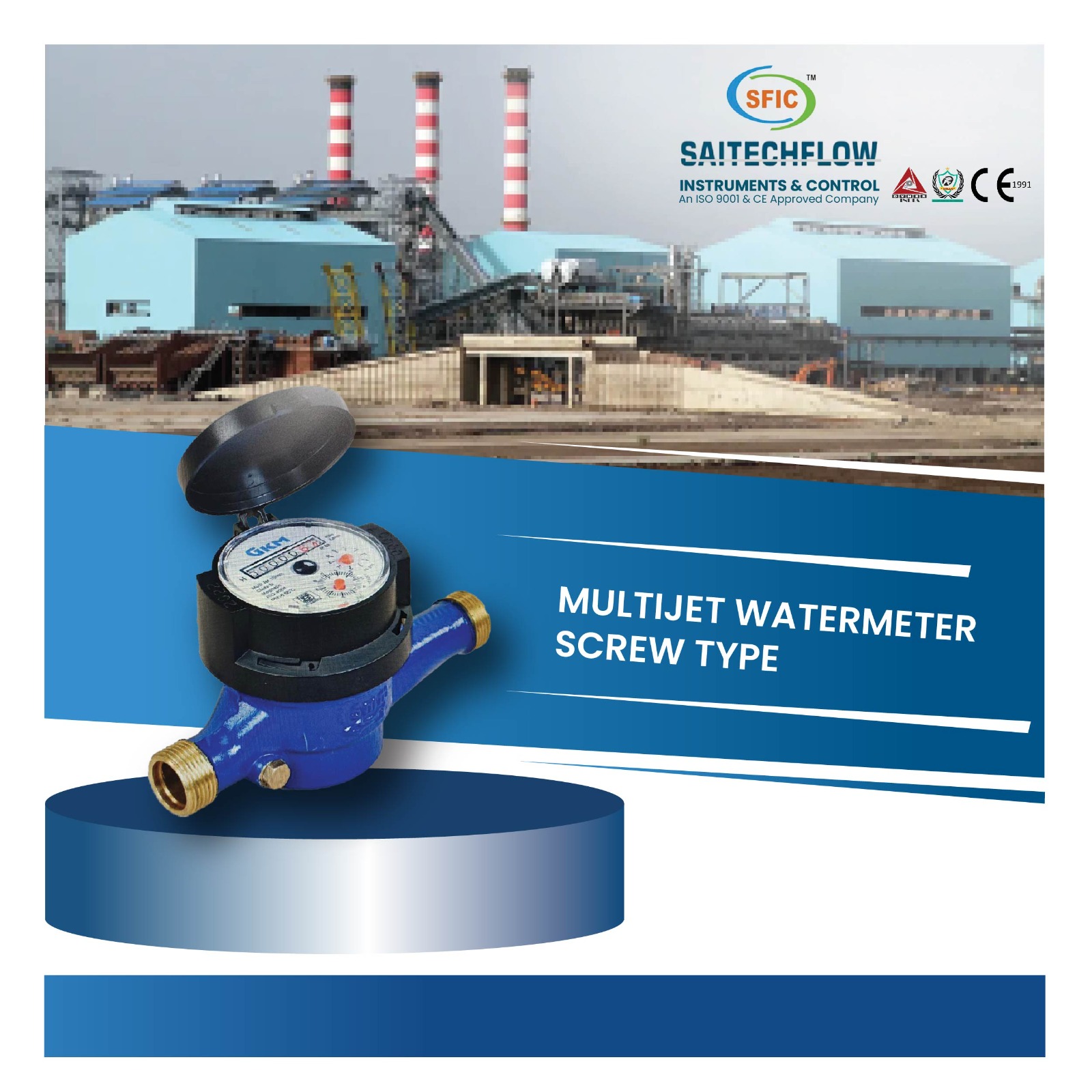 MULTIJET WATER METER SCREW TYPE