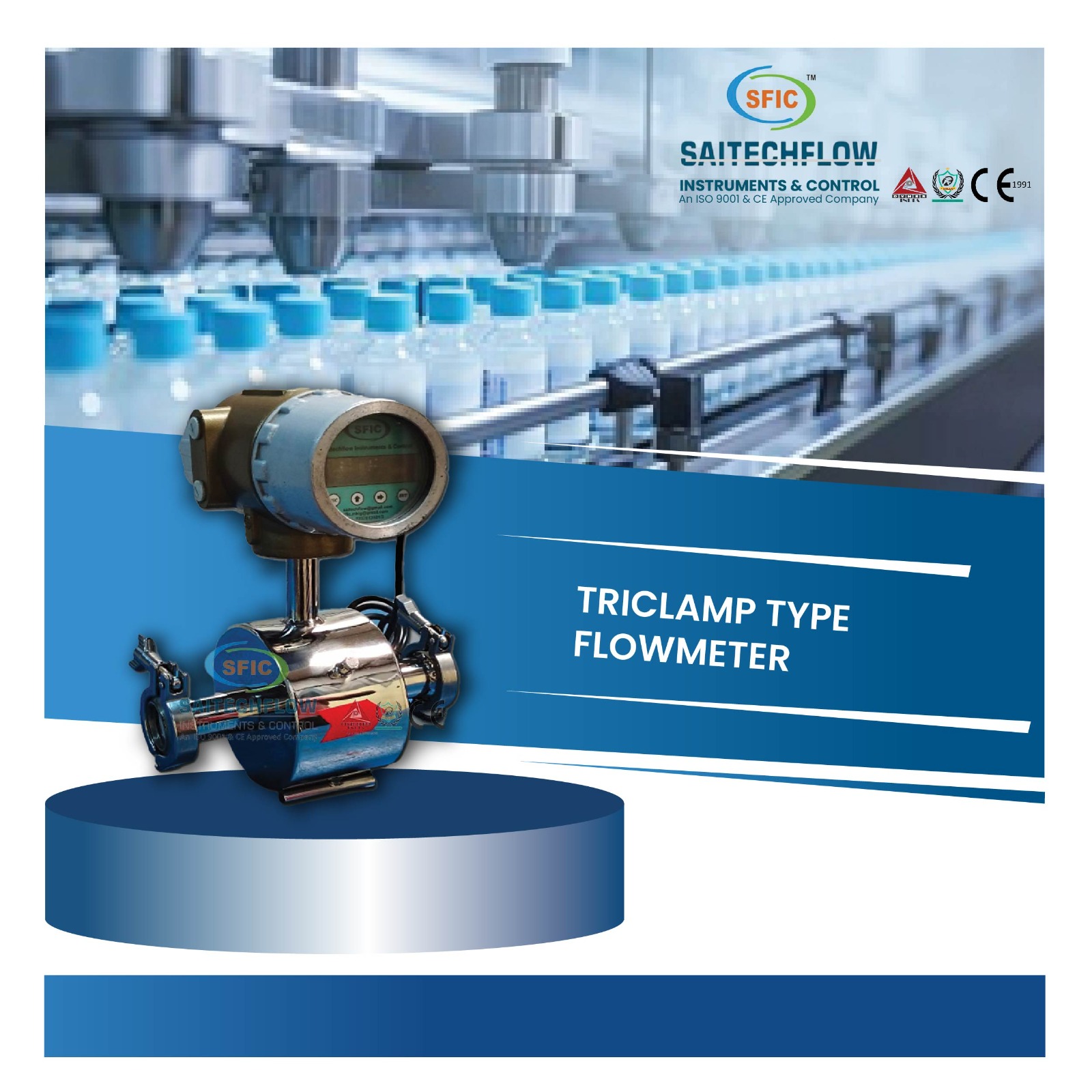 TRICLAMP TYPE FLOW METER