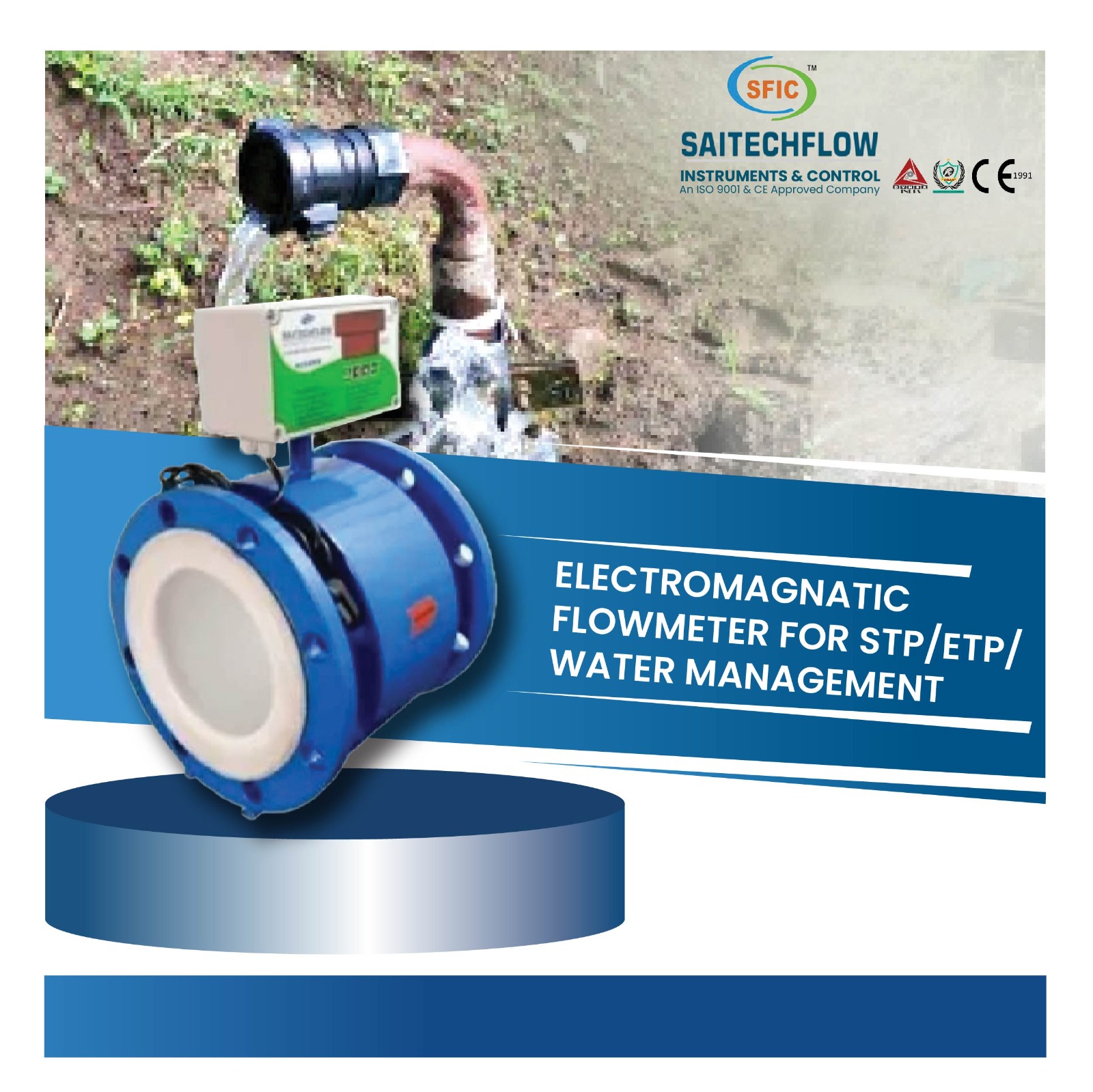 ELECTROMAGNETIC FLOW METER FOR STP/ETP