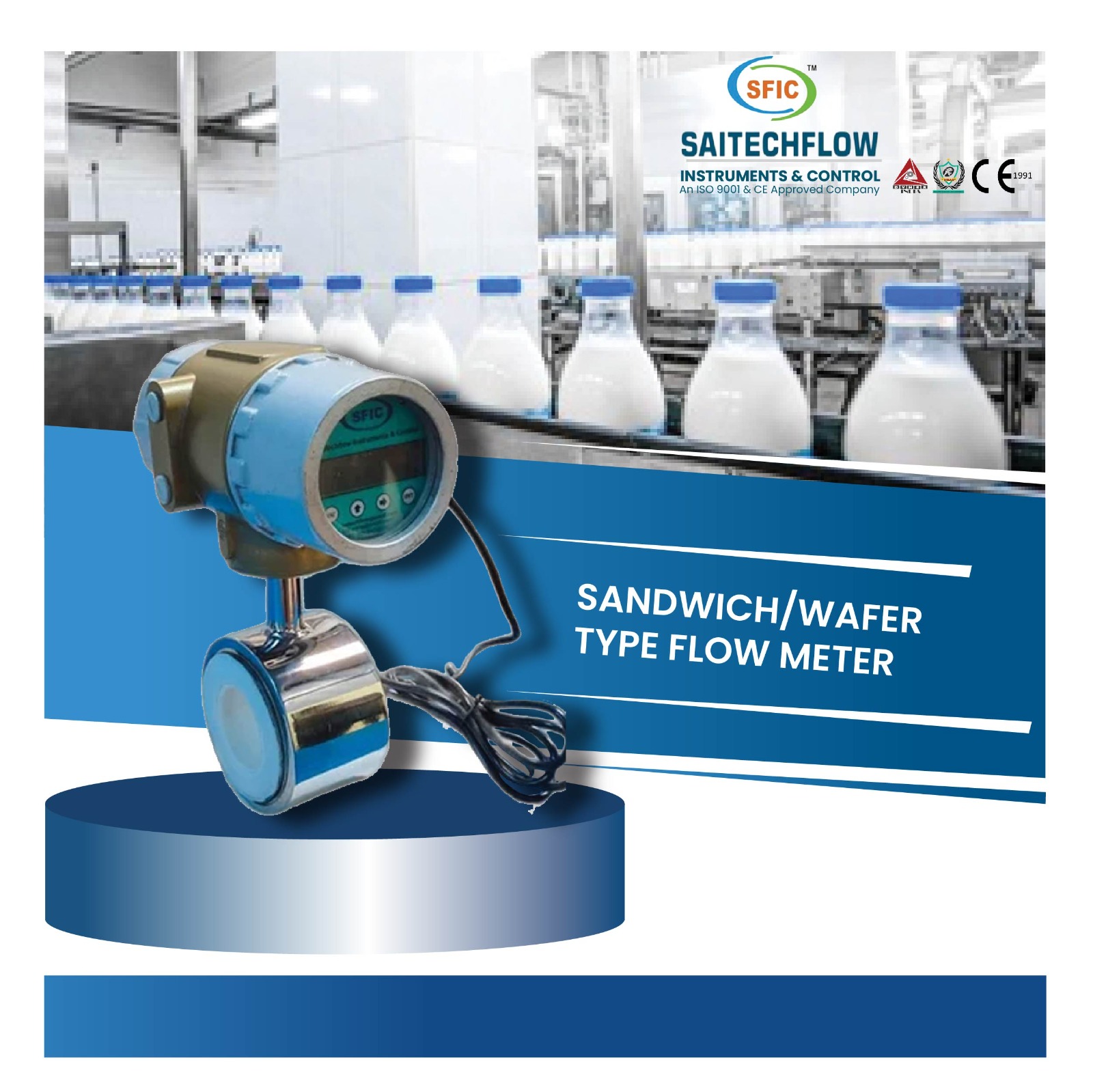 SANDWITCH / WAFER TYPE FLOW METER